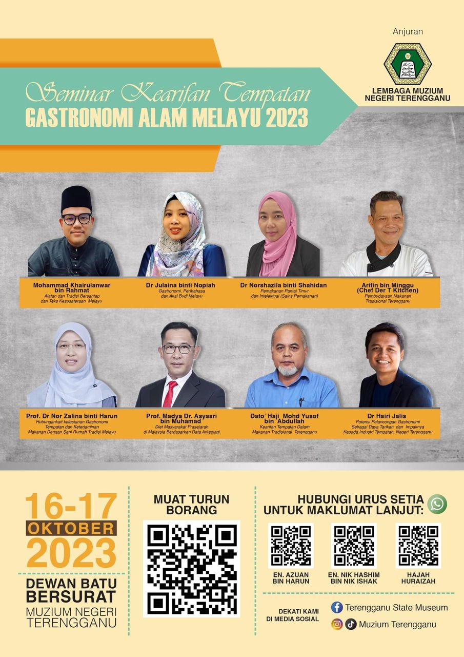 SEMINAR KEARIFAN TEMPATAN : Gastronomi Alam Melayu 2023fff